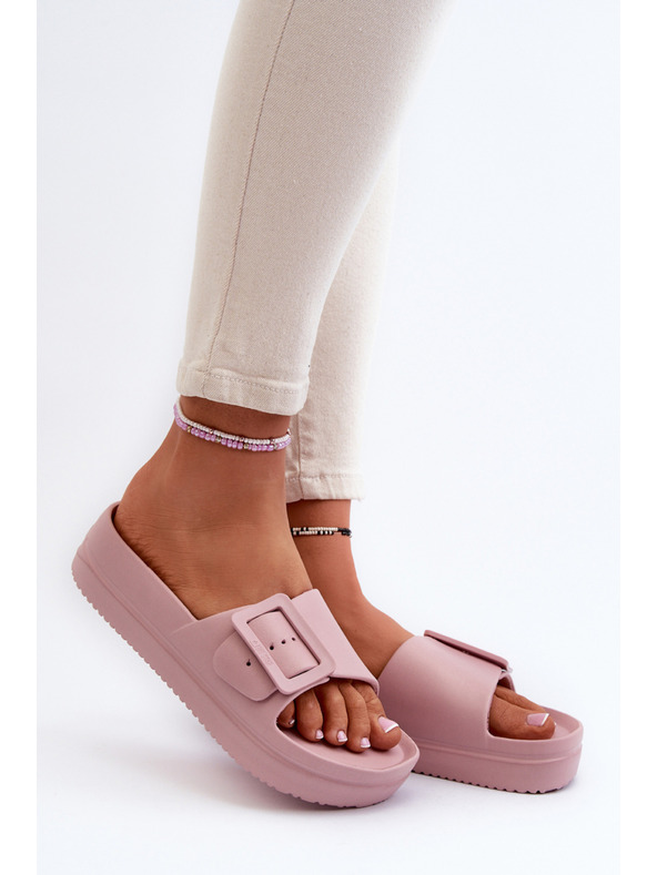 BIG STAR SHOES Dámske penovej platforme s prackou Big Star ružová