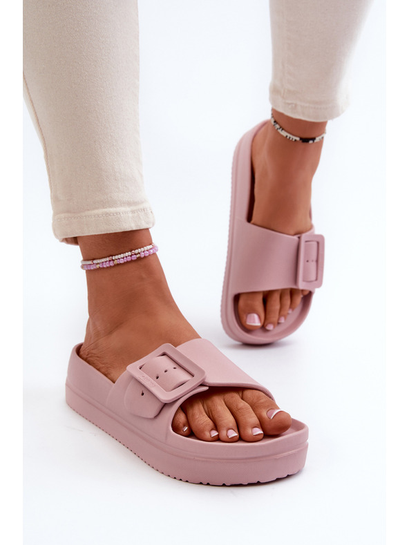 BIG STAR SHOES Dámske penovej platforme s prackou Big Star ružová