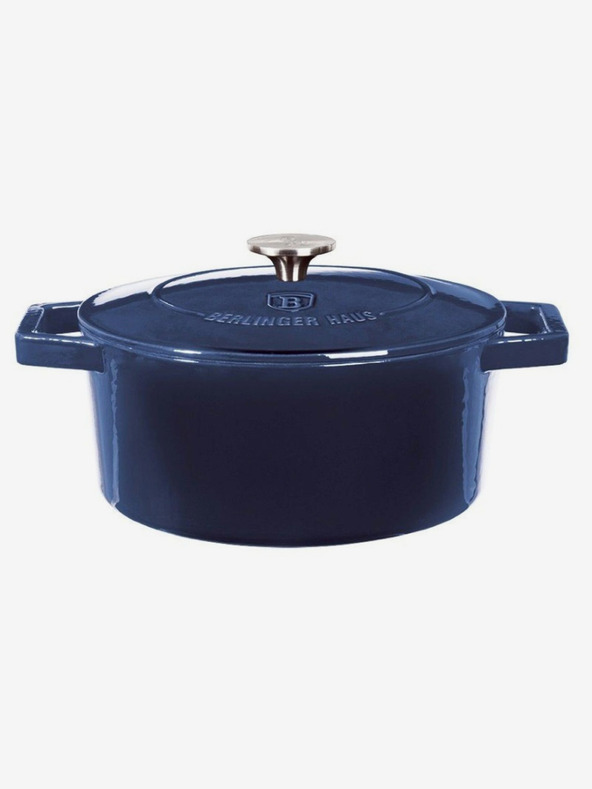 Berlingerhaus Liatinový pekáč s pokrievkou BERLINGERHAUS Aquamarine Metallic Line (20 cm)