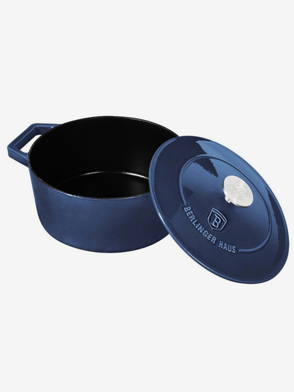 Berlingerhaus Liatinový pekáč s pokrievkou BERLINGERHAUS Aquamarine Metallic Line (20 cm)