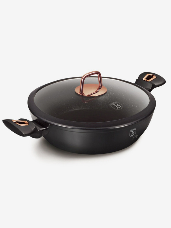 Berlingerhaus Pekáč s pokrievkou a mramorovým povrchom 28 cm Black Rose Collection BERLINGERHAUS