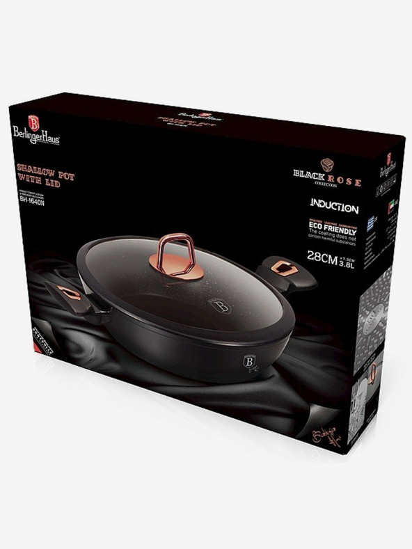 Berlingerhaus Pekáč s pokrievkou a mramorovým povrchom 28 cm Black Rose Collection BERLINGERHAUS