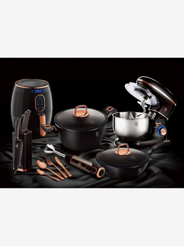 Berlingerhaus Pekáč s pokrievkou a mramorovým povrchom 28 cm Black Rose Collection BERLINGERHAUS