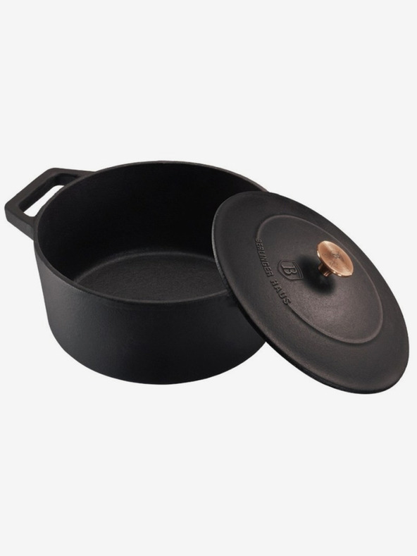 Berlingerhaus Liatinový pekáč s pokrievkou 24 cm BERLINGERHAUS Black Rose Collection