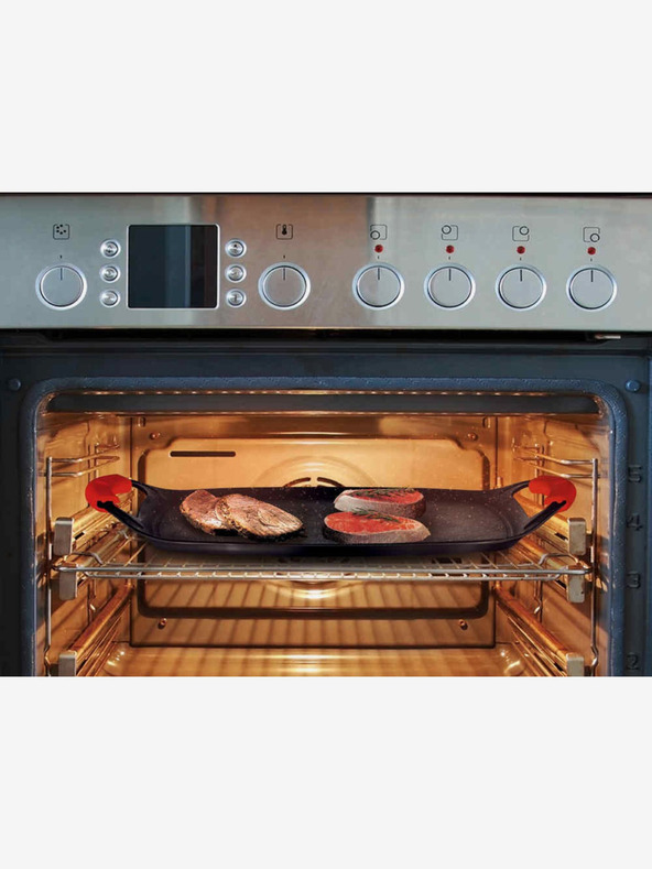 Berlingerhaus Grilovacia doska s mramorovým povrchom Burgundy Metallic Line 36 cm BERLINGERHAUS