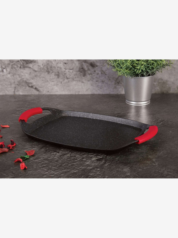 Berlingerhaus Grilovacia doska s mramorovým povrchom Burgundy Metallic Line 36 cm BERLINGERHAUS