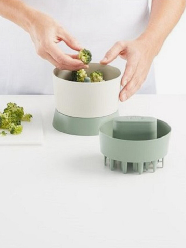 Lékué Lékué Krájač na brokolicu a karfiol bielej a zelenej farby