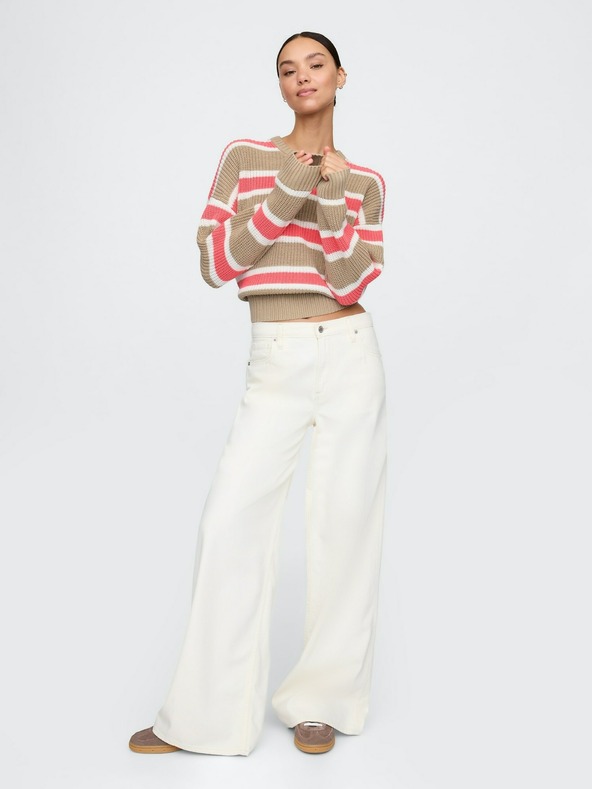 GAP Pletený sveter s výstrihom V GAP