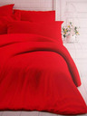 Kvalitex Francúzske jednofarebné bavlnené posteľné obliečky 240x200, 70x90cm červené