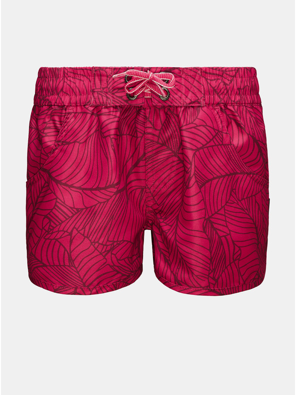 Sam 73 Ružové dievčenské vzorované šortky s vreckami SAM 73