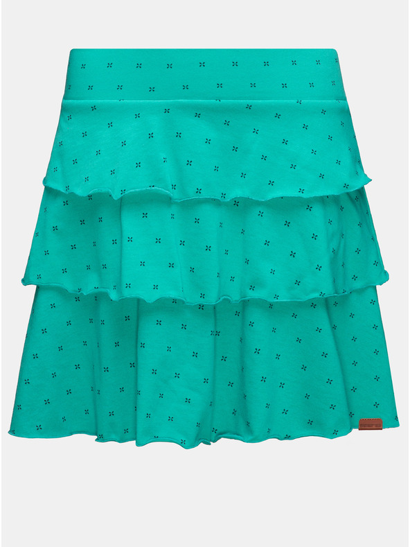 Sam 73 Tyrkysová dievčenská sukňa so vzorom SAM 73