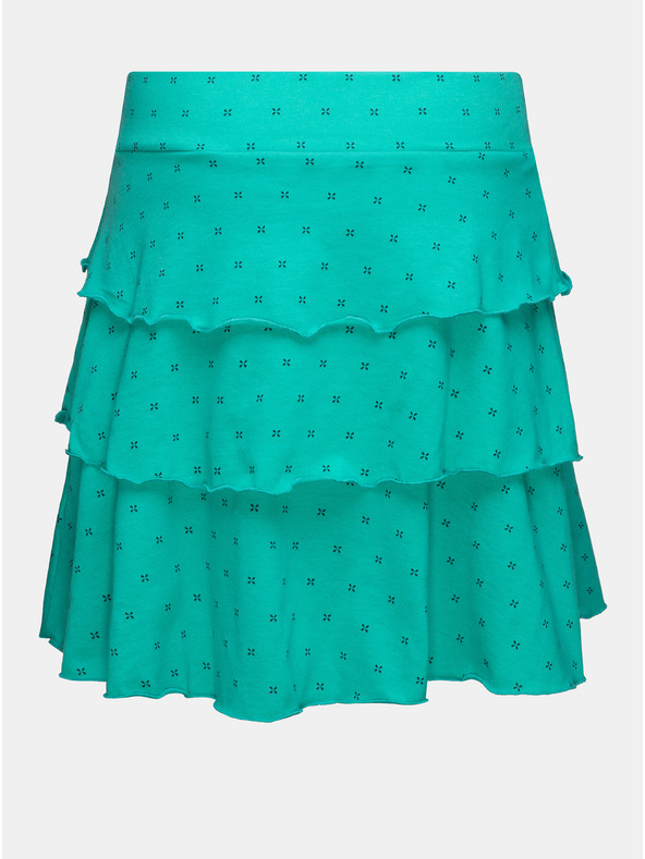 Sam 73 Tyrkysová dievčenská sukňa so vzorom SAM 73