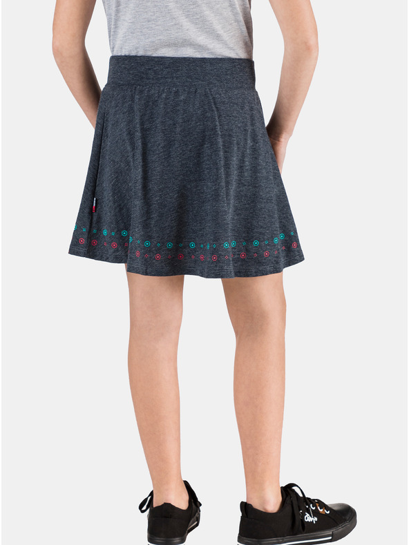 Sam 73 Tmavomodrá dievčenská sukňa so vzorom SAM 73