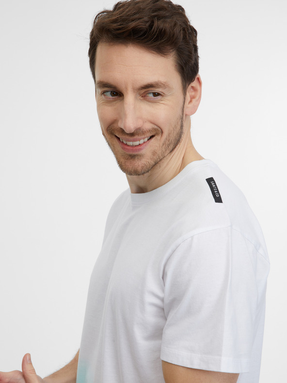 Sam 73 Modro-biele pánske tričko SAM 73 Vito