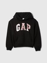GAP Detská mikina s logom a fleece GAP