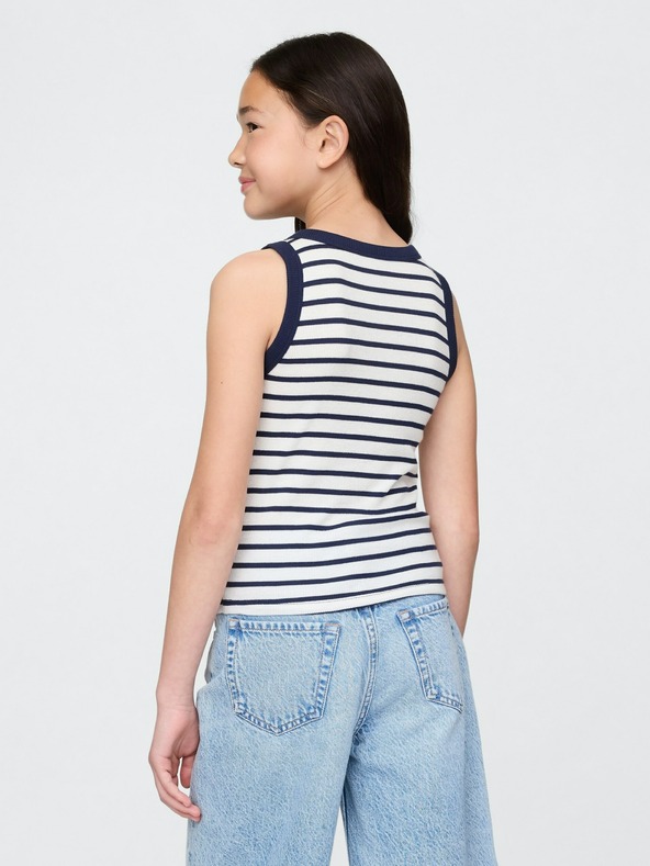 GAP Detské rebrované tielko s logom GAP