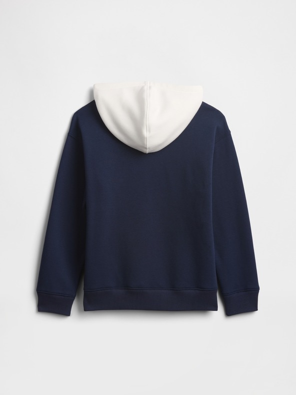 GAP Detská mikina s logom a fleece GAP