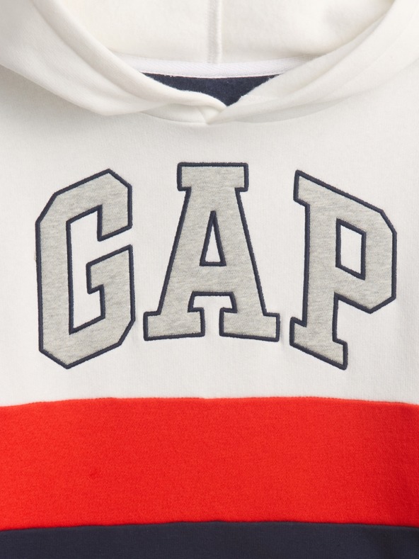 GAP Detská mikina s logom a fleece GAP