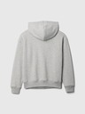 GAP Detská mikina s logom a fleece GAP