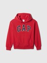 GAP Detská mikina s logom a fleece GAP