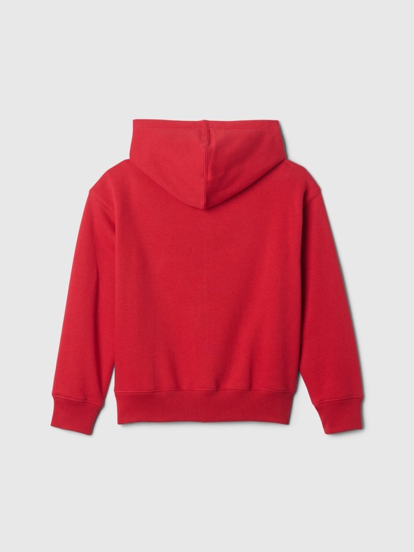 GAP Detská mikina s logom a fleece GAP