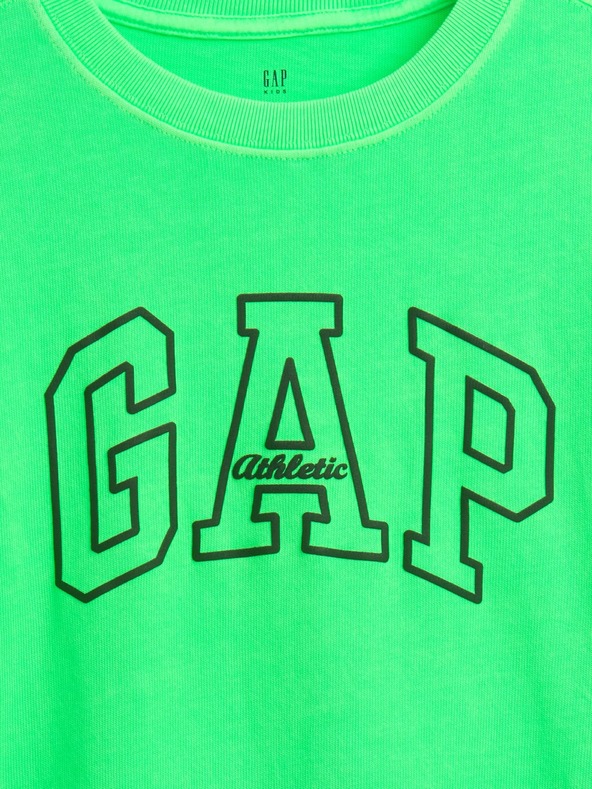 GAP Detské oversize tričko Heavyweight Athletic Logo GAP