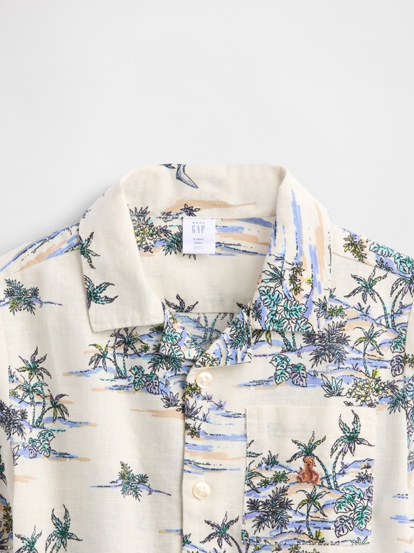 GAP Baby ľanová košeľa GAP