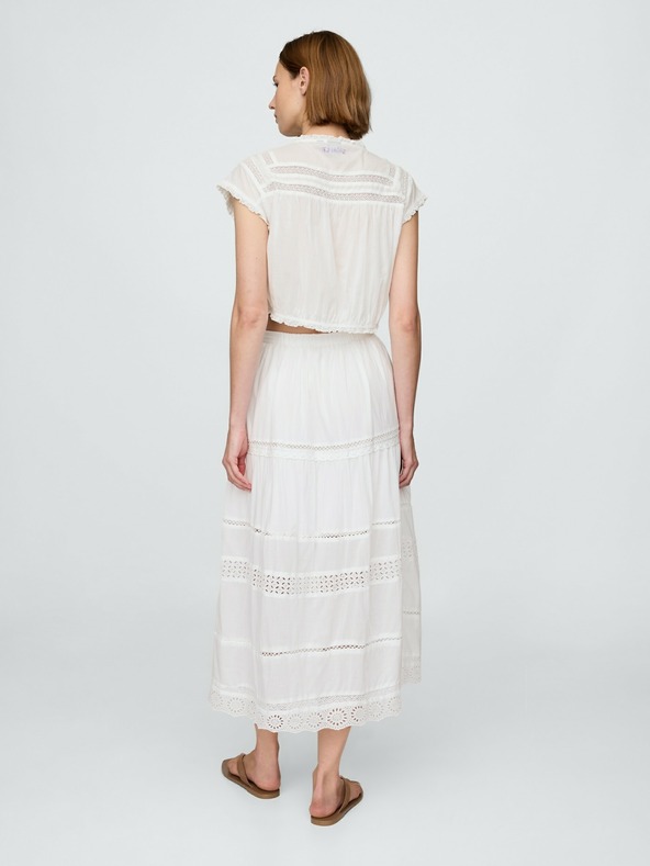 GAP Maxi sukňa s čipkou GAP