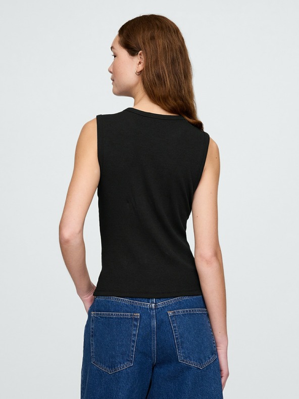 GAP Rebrovaná kardigánová vesta GAP