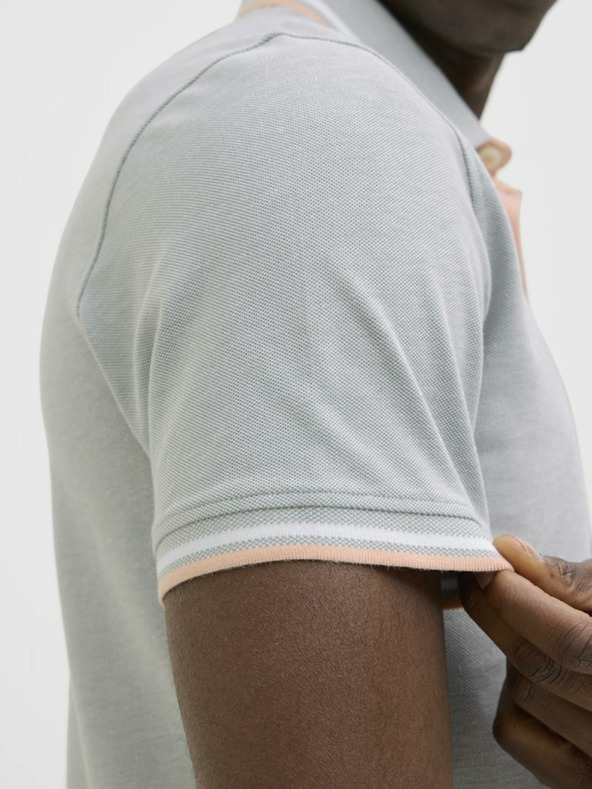 Jack & Jones Svetlo zelené pánske polo tričko Jack & Jones