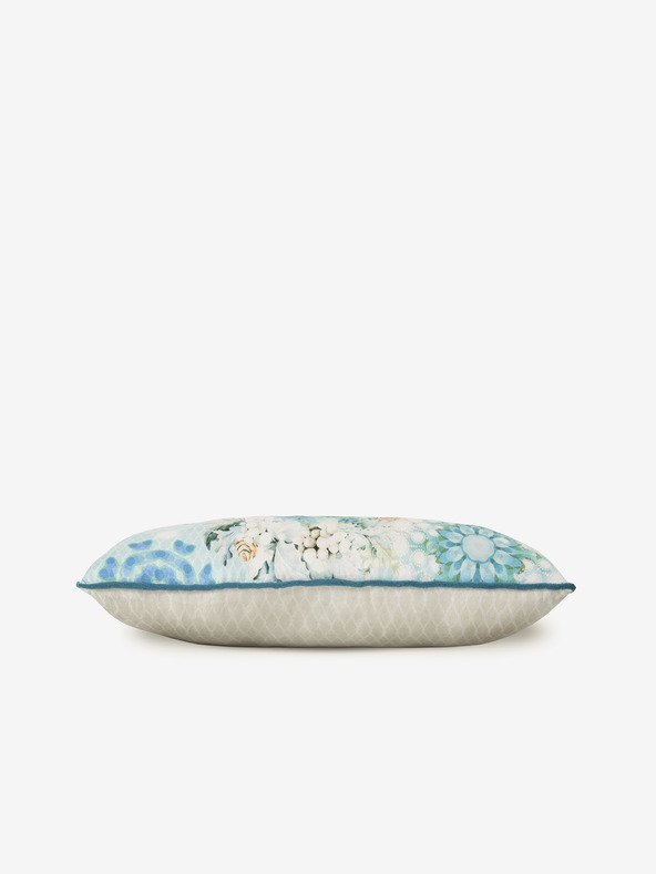 HIP 30 x 60 cm - Modrý a krémový obojstranný vankúš HIP Camunda