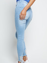 Siksilk Modré dámske džínsy - JEANS SKINNY ROZTRHANÉ