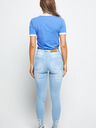 Siksilk Modré dámske džínsy - JEANS SKINNY ROZTRHANÉ