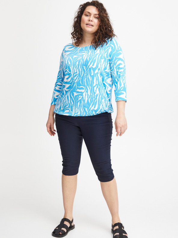 Fransa Tmavomodré dámske trojštvrťové nohavice Fransa