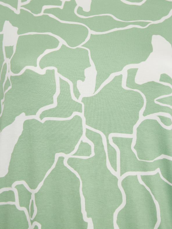 Fransa Bielo-zelená dámska vzorovaná blúzka Fransa