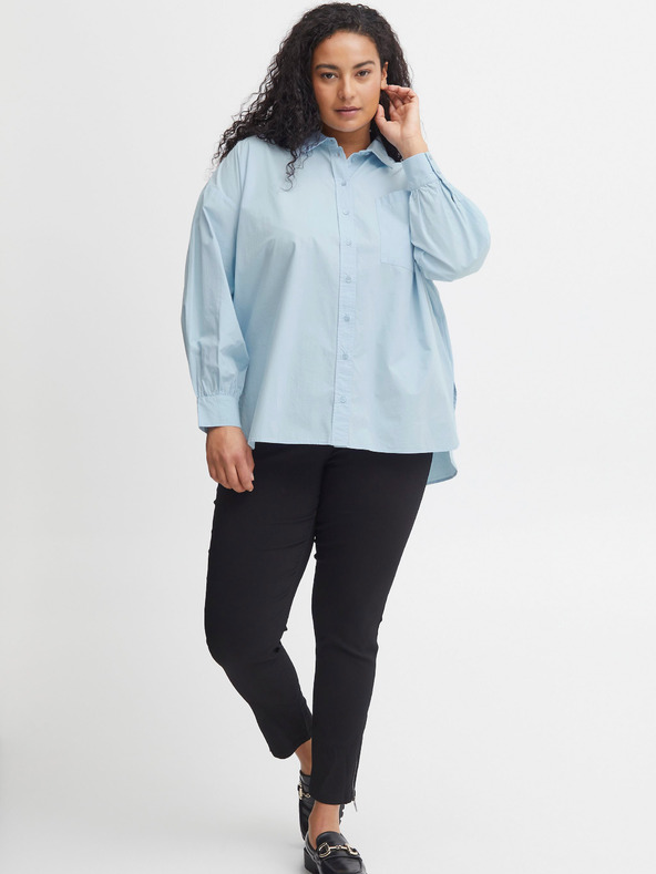 Fransa Light Blue Women's Shirt Fransa