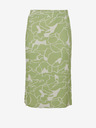 Fransa Bielo-zelená dámska vzorovaná midi sukňa Fransa