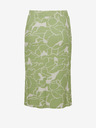 Fransa Bielo-zelená dámska vzorovaná midi sukňa Fransa