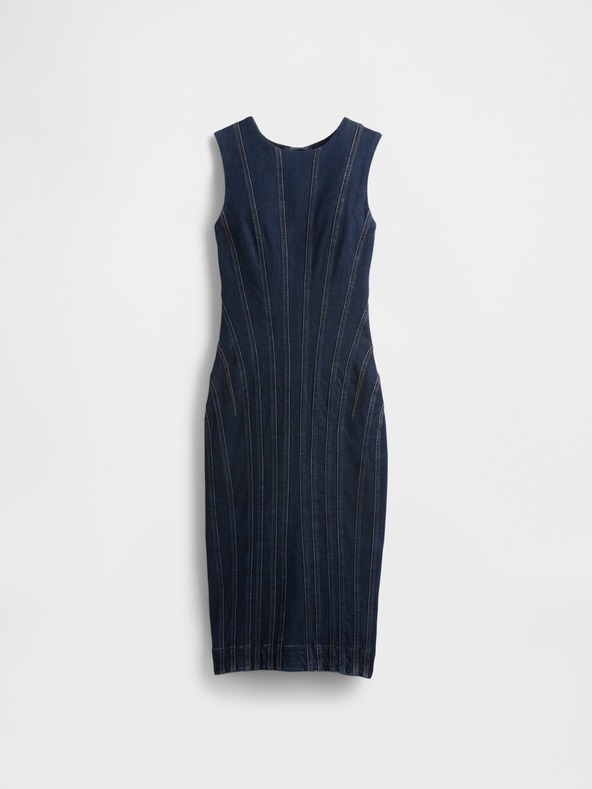 GAP Džínsové midi šaty GapStudio by Zac Posen GAP