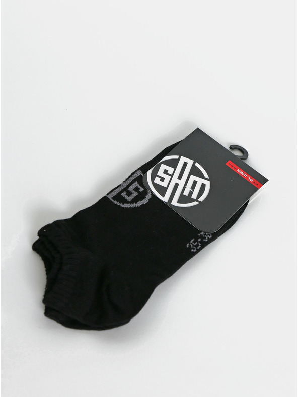 Sam 73 Čierne členkové ponožky SAM 73