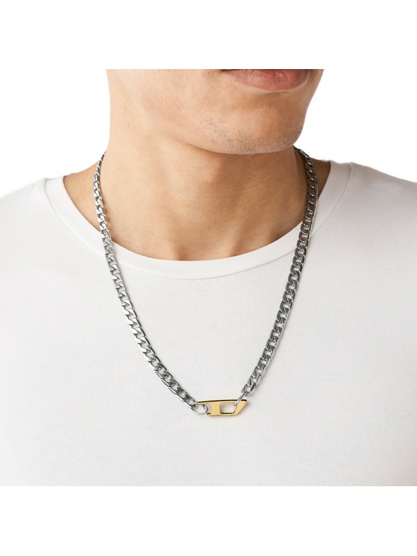 Diesel Pánsky oceľový náhrdelník Diesel DX1343040