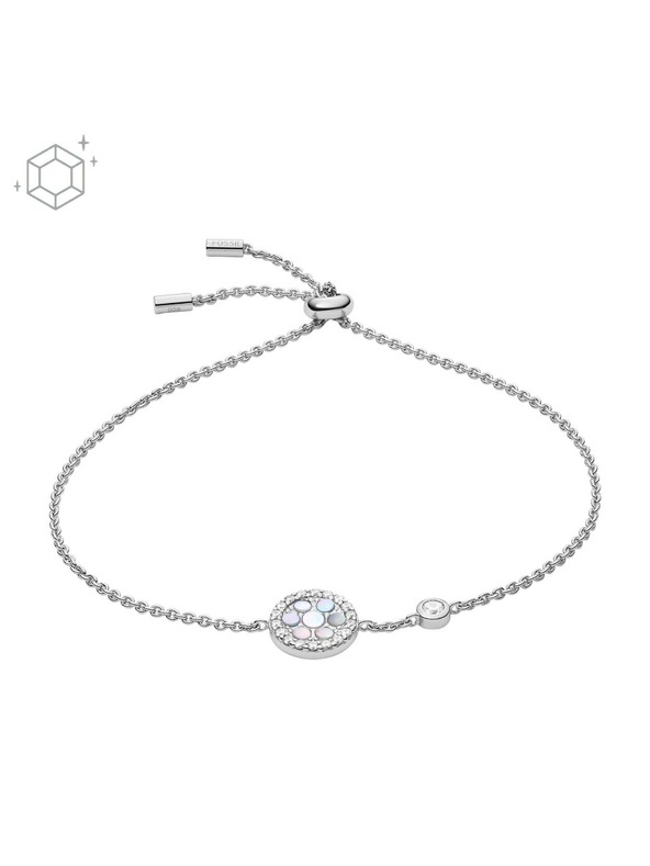 Fossil Dámsky strieborný náramok Fossil JFS00519040