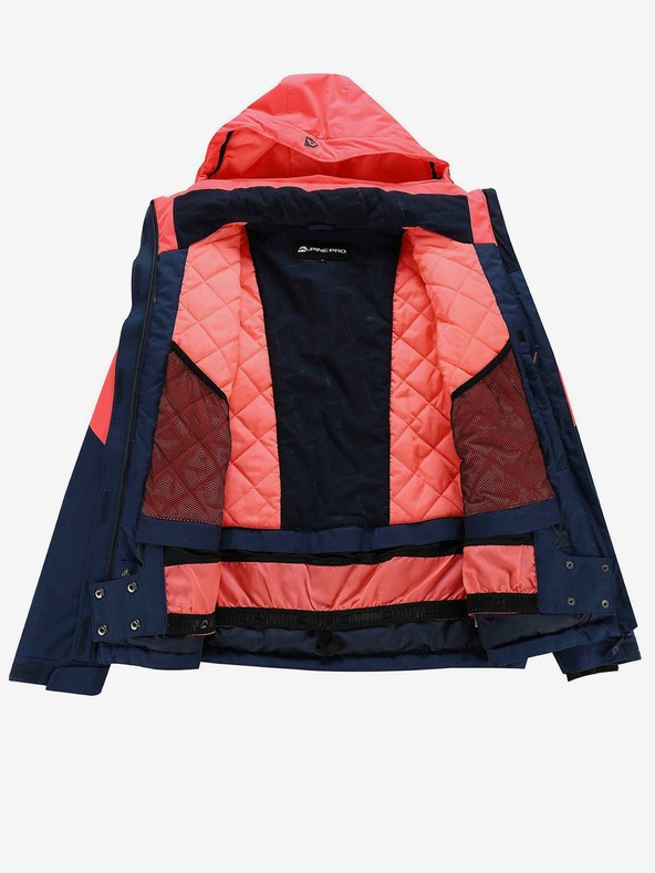 ALPINE PRO Oranžovo-modrá dámska lyžiarska bunda Alpine Pro SARDARA 5