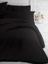 Kvalitex Francúzske jednofarebné bavlnené posteľné obliečky 220x200, 70x90cm čierne