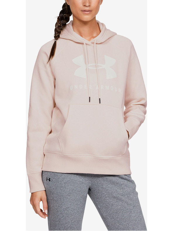 Under Armour Dámska mikina Under Armour RIVAL FLEECE SPORTSTYLE GRAPHIC HOODIE-B